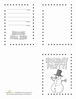 Make Your Own Holiday Invitations