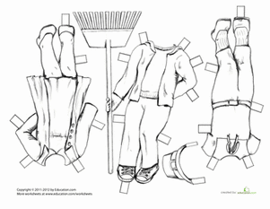 Vintage Paper Doll: Fall Fashion