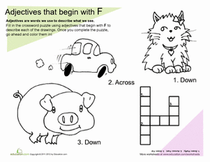 Adjectives That Start With 'F'