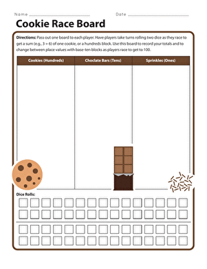 Cookie Race Board
