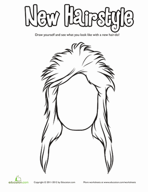Hairstyle Coloring: Mullet