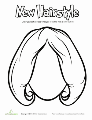 Hairstyle Coloring: Short Bob