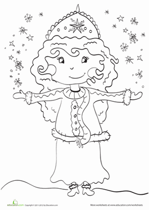Snow Princess Coloring Page