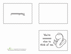 Boy's Thank You Card