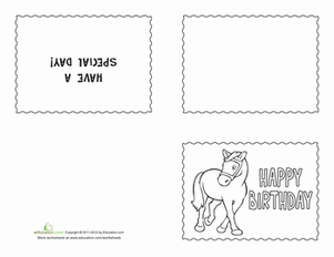 Horse Birthday Card