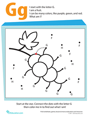 Alphabet Dot-to-Dot: G
