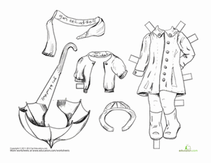 Vintage Paper Doll: Spring Attire