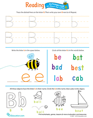 Get Ready for Reading: All About the Letter B