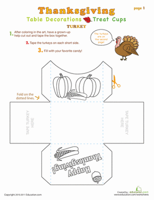 Treat Cups: Thanksgiving