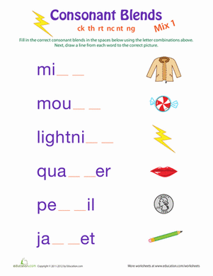 Phonics: Consonant Blends 1