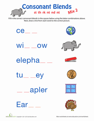 Phonics: Consonant Blends 2