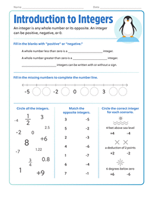 Introduction to Integers