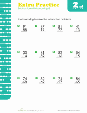 Subtraction with Regrouping #8