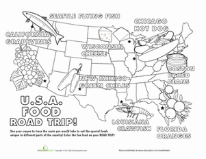 American Food Map
