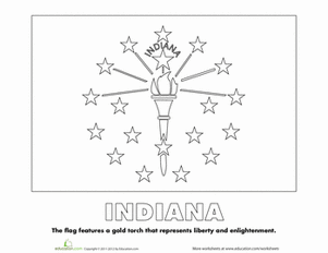 Indiana State Flag