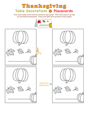 Thanksgiving Place Cards