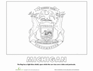 Michigan State Flag