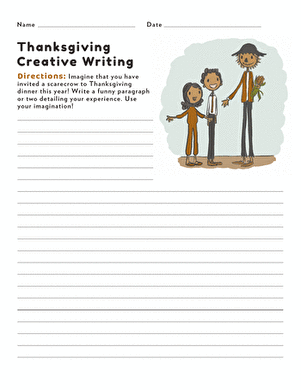 Thanksgiving Writing Prompt #2