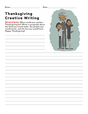 Thanksgiving Writing Prompt #8