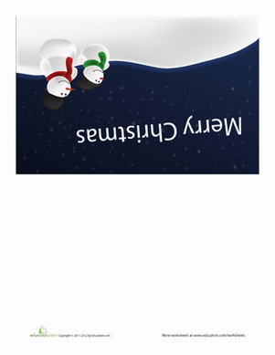 Snowman Christmas Card