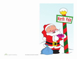 Santa Christmas Card