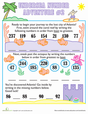 Undersea Number Adventure #2