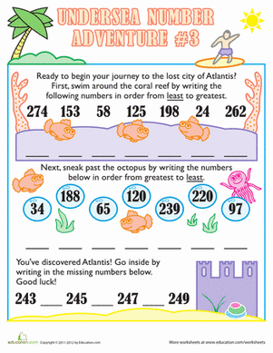 Undersea Number Adventure #3