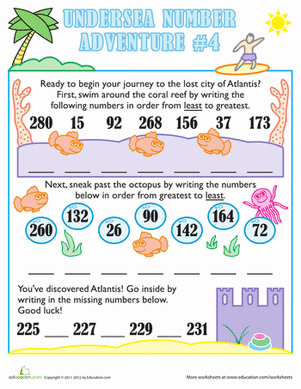 Undersea Number Adventure #4