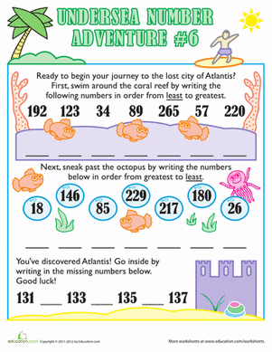 Undersea Number Adventure #6