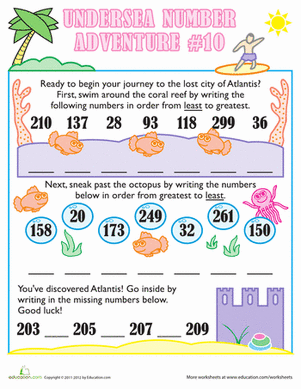 Undersea Number Adventure #10