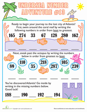 Undersea Number Adventure #13
