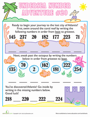 Undersea Number Adventure #20