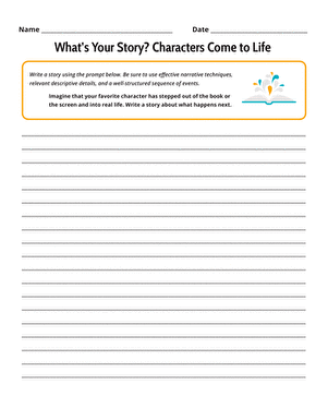 What’s Your Story? Characters Come to Life