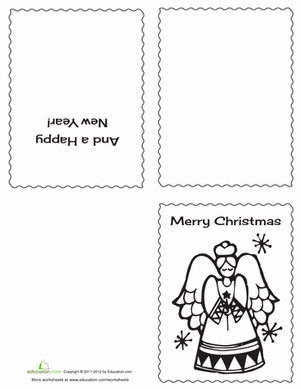 Christmas Card Coloring