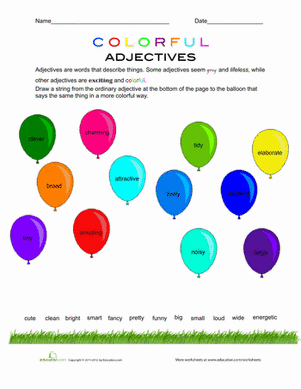 Colorful Adjectives