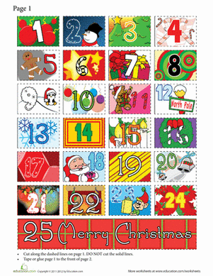 Printable Advent Calendar