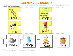 Rhyming Words Puzzle #5