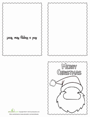 Draw a Santa Christmas Card