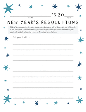 New Year's Resolutions