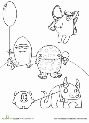 Monster Coloring Page