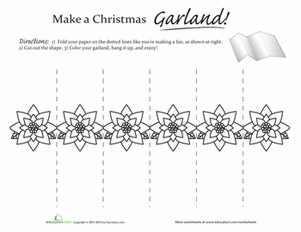 Poinsettia Garland