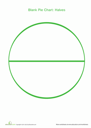 Blank Pie Chart: Halves