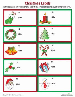 Christmas Labels
