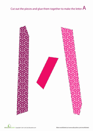 Alphabet Shapes: "A"
