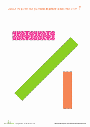 Alphabet Shapes: "F"