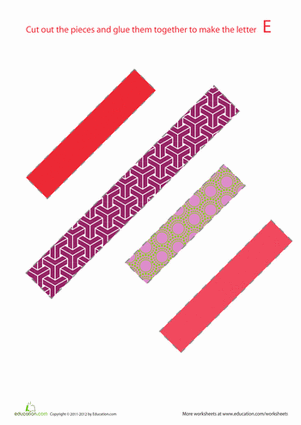 Alphabet Shapes: "E"