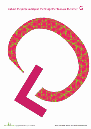 Alphabet Shapes: "G"