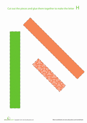 Alphabet Shapes: "H"