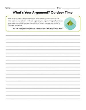 What’s Your Argument? Outdoor Time