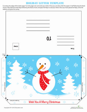 Homemade Snowman Christmas Card